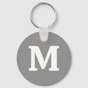 Moon Grey Solid Color Sleutelhanger