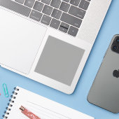 Moon Grey Solid Color Sticker (Laptop met iPhone)