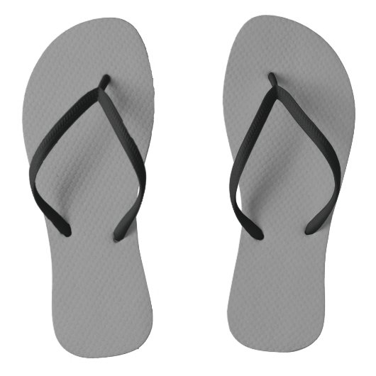 Moon Grey Solid Color Teenslippers (Voetbed)