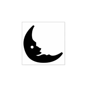Moon Halloween Decor Custom Rubberstempel