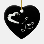 Moon Hart Getrouwd Ornament Trouwgeschenk (Achterkant)