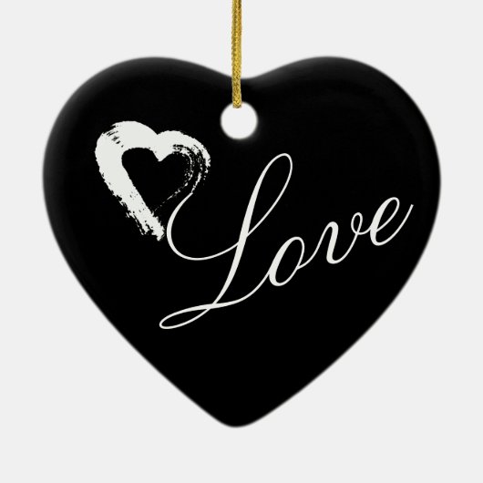 Moon Hart Getrouwd Ornament Trouwgeschenk (Achterkant)