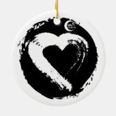 Moon Heart Car Ornament (Achterkant)