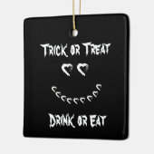 Moon Heart Halloween Trick or treat Ornament (Links)