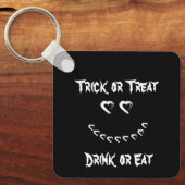 Moon Heart Halloween Trick or treat sleutelhanger (Voorkant)