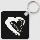 Moon Heart Halloween Trick or treat sleutelhanger (Achterkant)