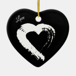 Moon Heart Ornament
