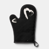Moon Heart Oven Mitt Ovenwant (Voorkant)