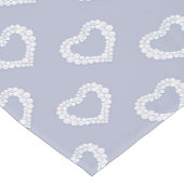 Moon hearts 3 jaar grijs blauw korte tafelloper (Hoek)