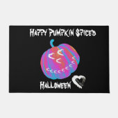 Moon Hearts Halloween Pumpkin Deur Mat (Voorkant)