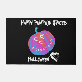 Moon Hearts Halloween Pumpkin Deur Mat