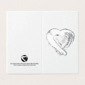 Moon Hearts houden van Kaart (Buitenkant ongevouwen)