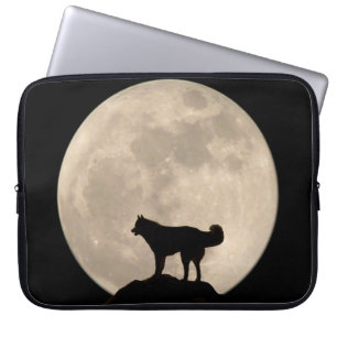 Moon Hoesje Full Moon Lap Top Hoesje w Husky Laptop Sleeve
