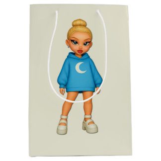 Moon Hoodie Fashion Doll Gift Bag Medium Cadeauzakje