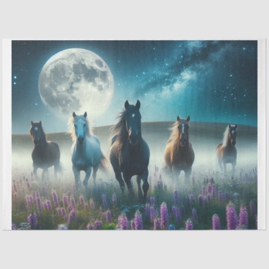 Moon Horses Tissuepapier (Voorkant)