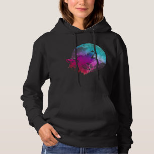 Moon Howling Wildlife Forest Dier Predator Kleur Hoodie