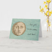 Moon, ik hou van je kaart (Gele Bloem)