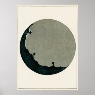 Moon Illustration  Japanse kunst Poster