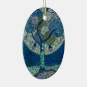 "Moon in Bloom" (schilderij) Keramisch Ornament (Rechts)