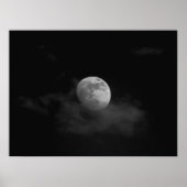 Moon in Clouds Poster (Voorkant)