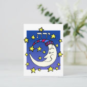 Moon in het Hebreeuws Briefkaart (Staand voorkant)