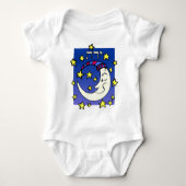 Moon in het Hebreeuws Romper (Voorkant)