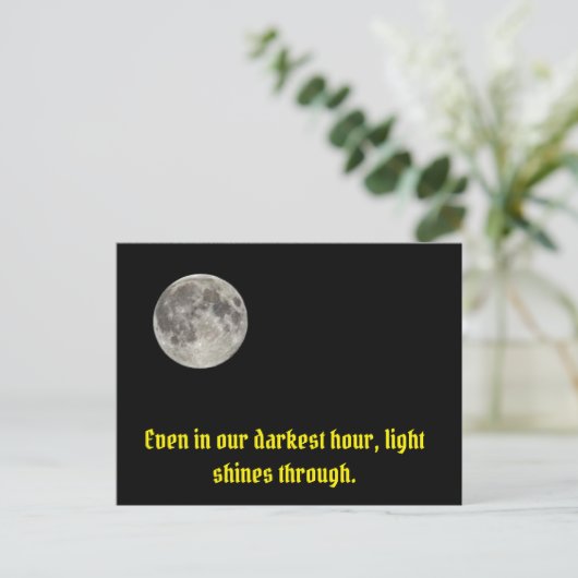 Moon in South Carolina Briefkaart (Staand voorkant)