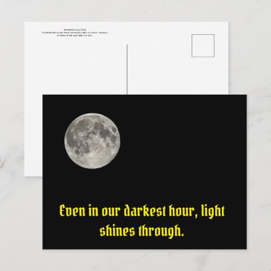 Moon in South Carolina Briefkaart (Voorkant / Achterkant)