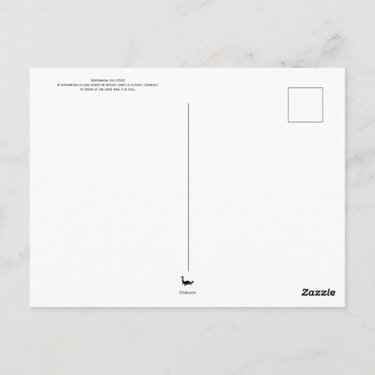 Moon in South Carolina Briefkaart (Achterkant)