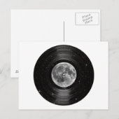 Moon in Space Vinyl LP Record Briefkaart (Voorkant / Achterkant)