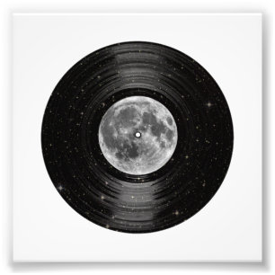 Moon in Space Vinyl LP Record Foto Afdruk
