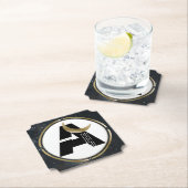 Moon Initiaal A in het Onderzetter van de papierpa (Insitu)