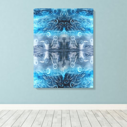 Moon jellyfish batik print (Insitu (Houten vloer))