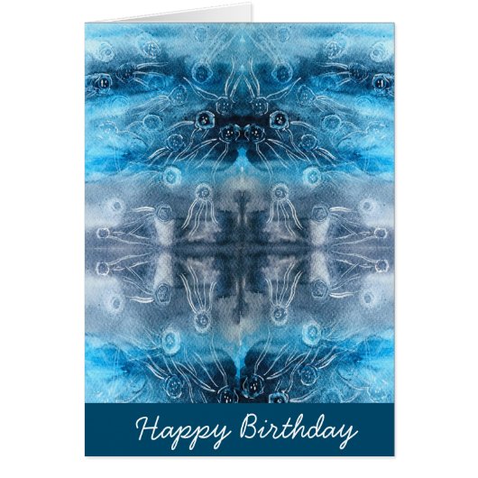 Moon jellyfish batik print (Voorkant)