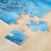 Moon jellyfish batik print legpuzzel (Zijkant)