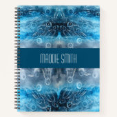 Moon jellyfish batik print notitieboek (Voorkant)