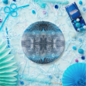 Moon jellyfish batik print papieren bordje (Feest)