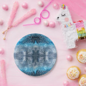 Moon jellyfish batik print papieren bordje (Feest)