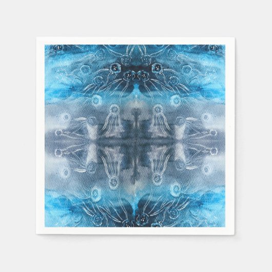 Moon jellyfish batik print servet (Voorkant)
