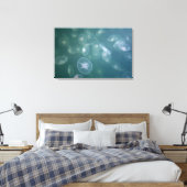 Moon jellyfish canvas afdruk (Insitu (Slaapkamer))