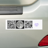 Moon Joke Bumpersticker (Op auto)