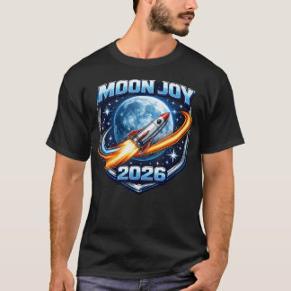 Moon Joy 2026 Raket Ruimte T-shirt