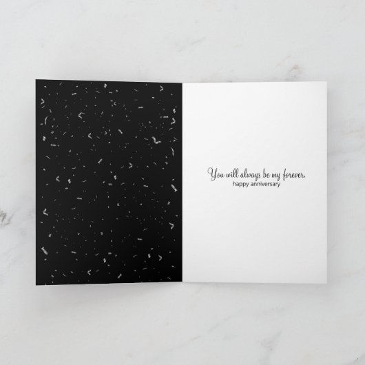 Moon Jubileum Champagne Toast Card Kaart (Binnen)