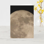 Moon Kaart Romantic Full Moon Blank Wenskaart (Gele Bloem)