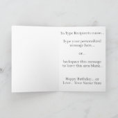 Moon Kaart Romantic Full Moon Custom Wenskaart (Binnen)