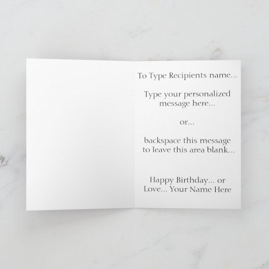 Moon Kaart Romantic Full Moon Custom Wenskaart (Binnen)