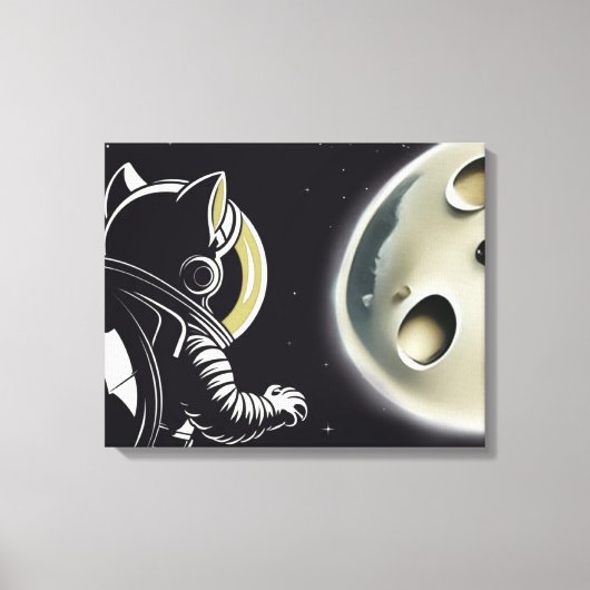Moon-Kat Canvas Afdruk (Voorkant)