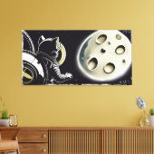 Moon-Kat Canvas Afdruk (Insitu (Woonkamer))