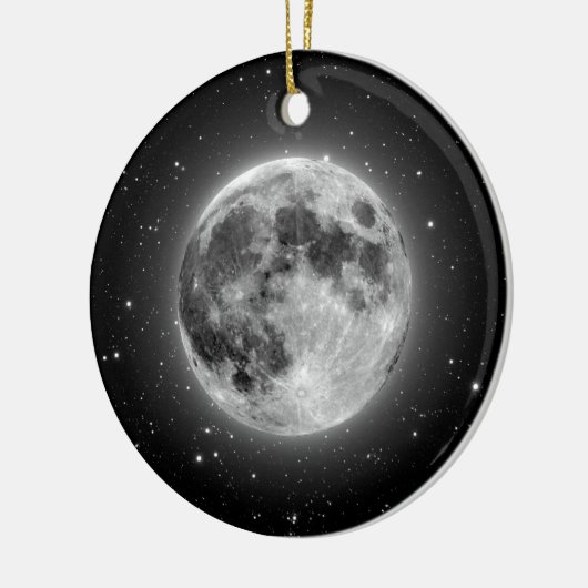 Moon Keramisch Ornament (Links)