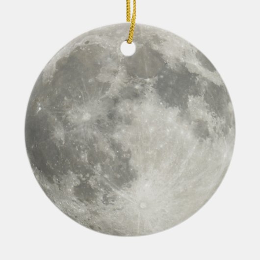 Moon Keramisch Ornament (Voorkant)
